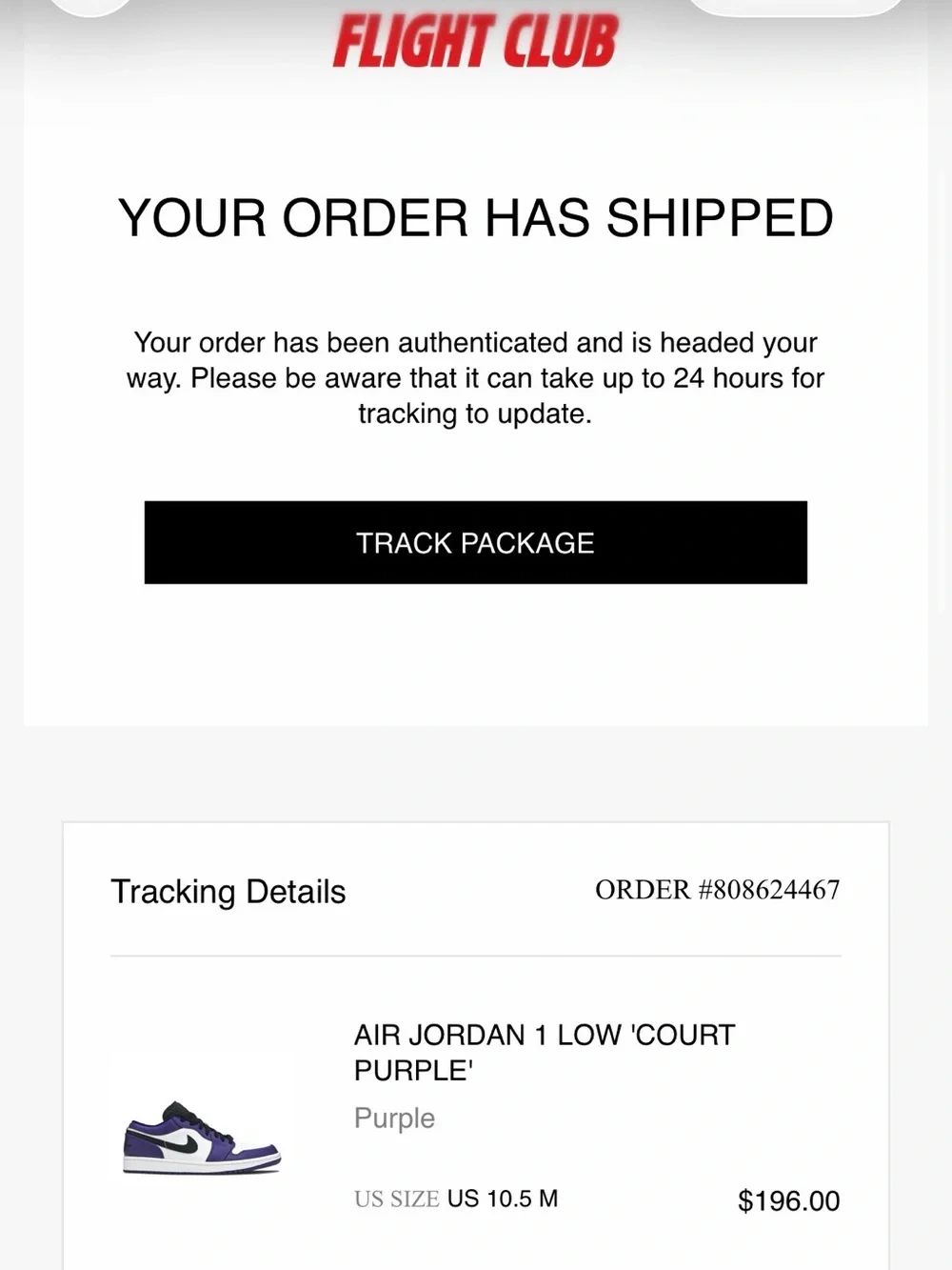 Jordan Low Top Sneakers in Purple White Black